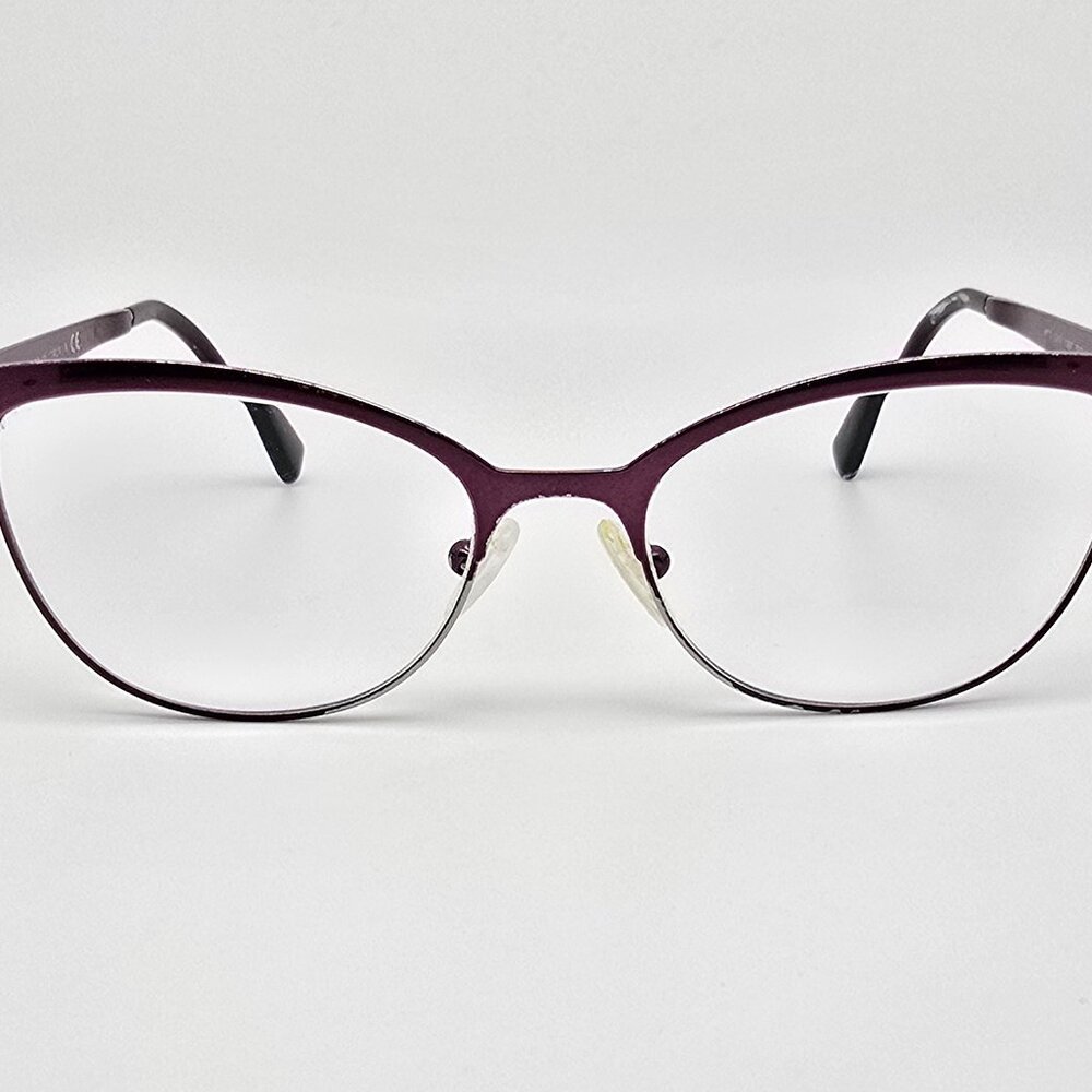 Versace Mod. 1240 1397 Plum Purple Cat Eye Eyeglasses Frame Italy 53-17-140 - Picture 2 of 14